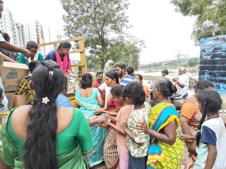 Padi Kuppam flood relief project photograph