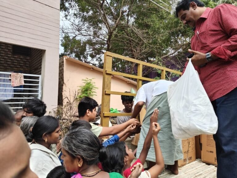 Padi Kuppam flood relief project photograph
