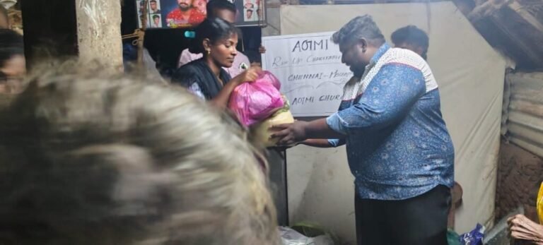 Villupuram flood relief project photograph