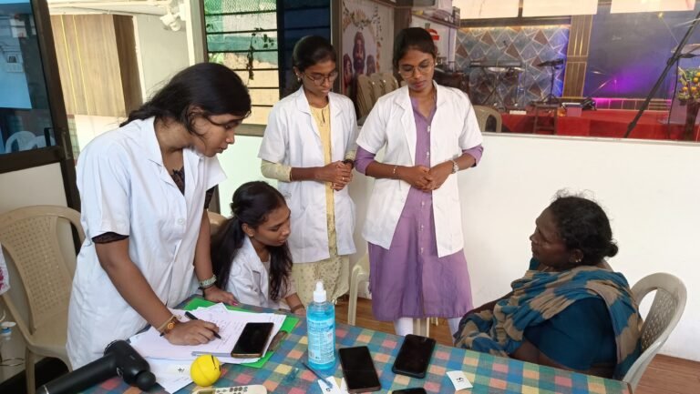 Medical camp and community activities project photograph