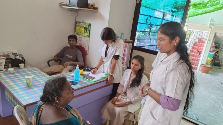 Medical camp and community activities project photograph