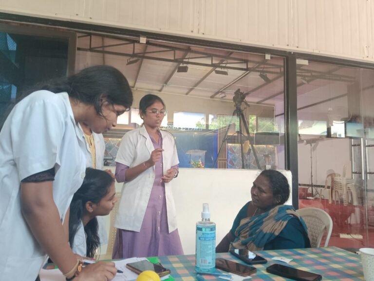 Medical camp and community activities project photograph